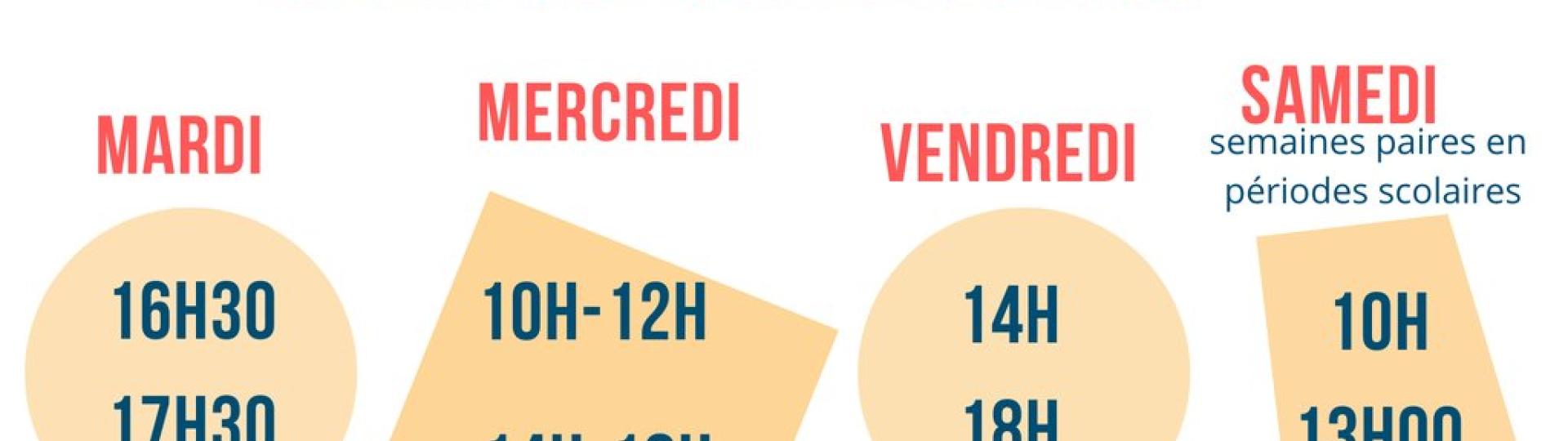 Horaires de la bibliothèque