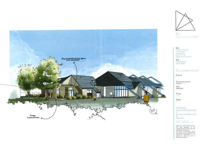 Rénovation énergétique et extension de la bibliothèque de Denée