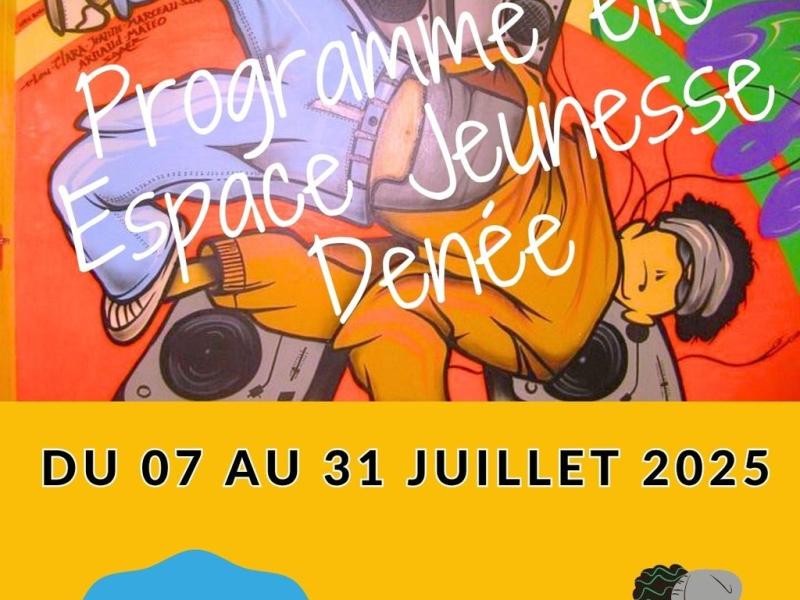 Programme espace jeunesse vacances d'été 2025